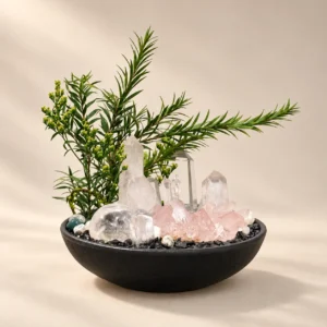 Quiet Rose Crystal Bowl