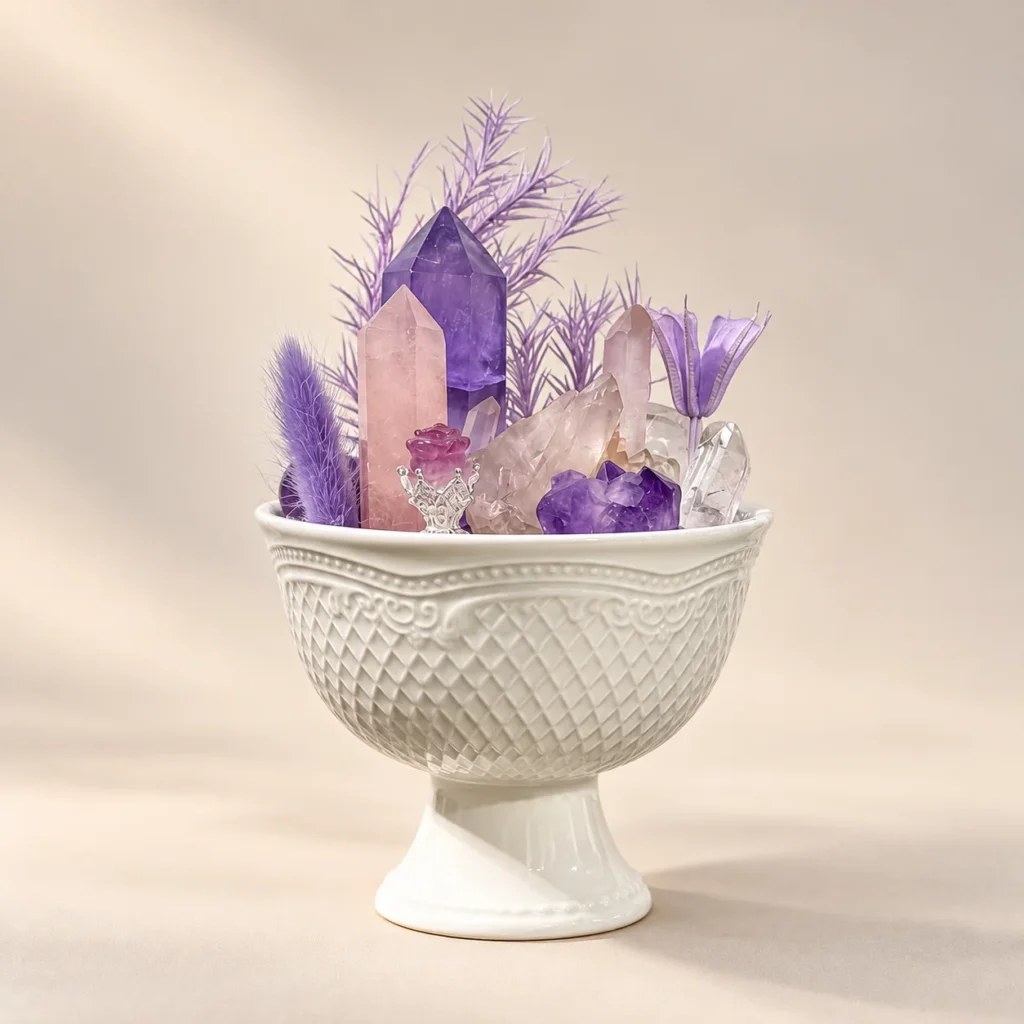 Violet Reverie Crystal Chalice
