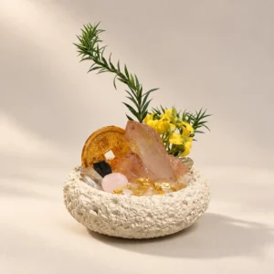 Golden Harvest Crystal Bowl