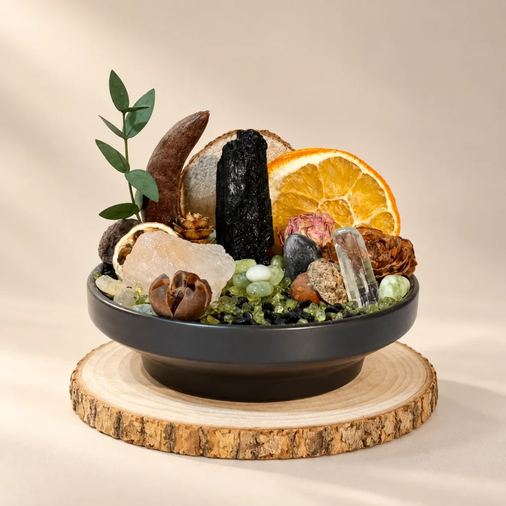 Obsidian Serenity Crystal Bowl