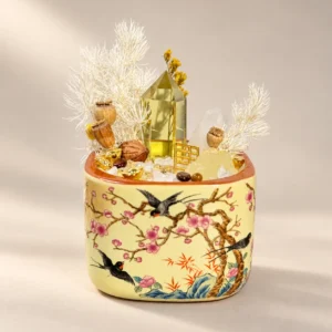 Spring Blessing Crystal Treasure Pot