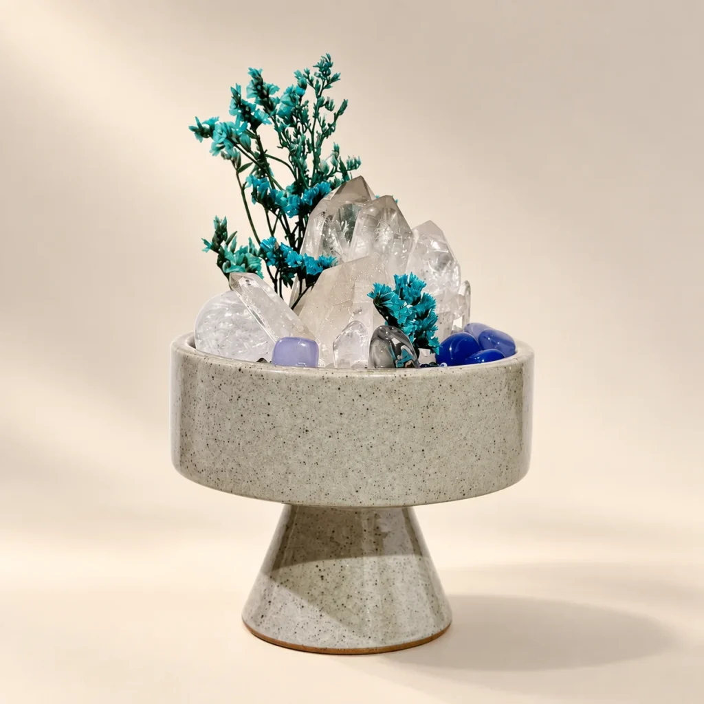 Jade Mist Crystal Pedestal