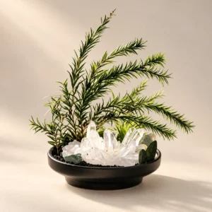 Pine Silhouette Crystal Dish