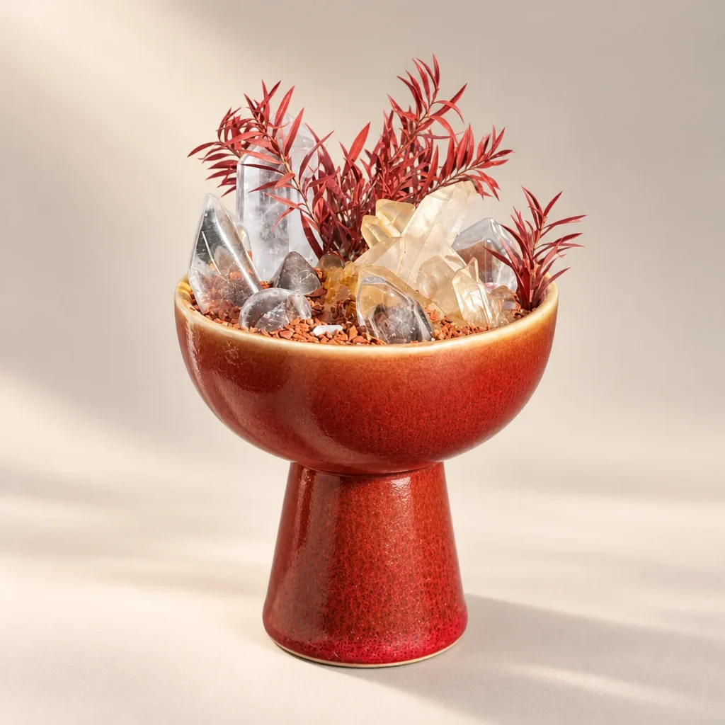 Red Earth Crystal Landscape