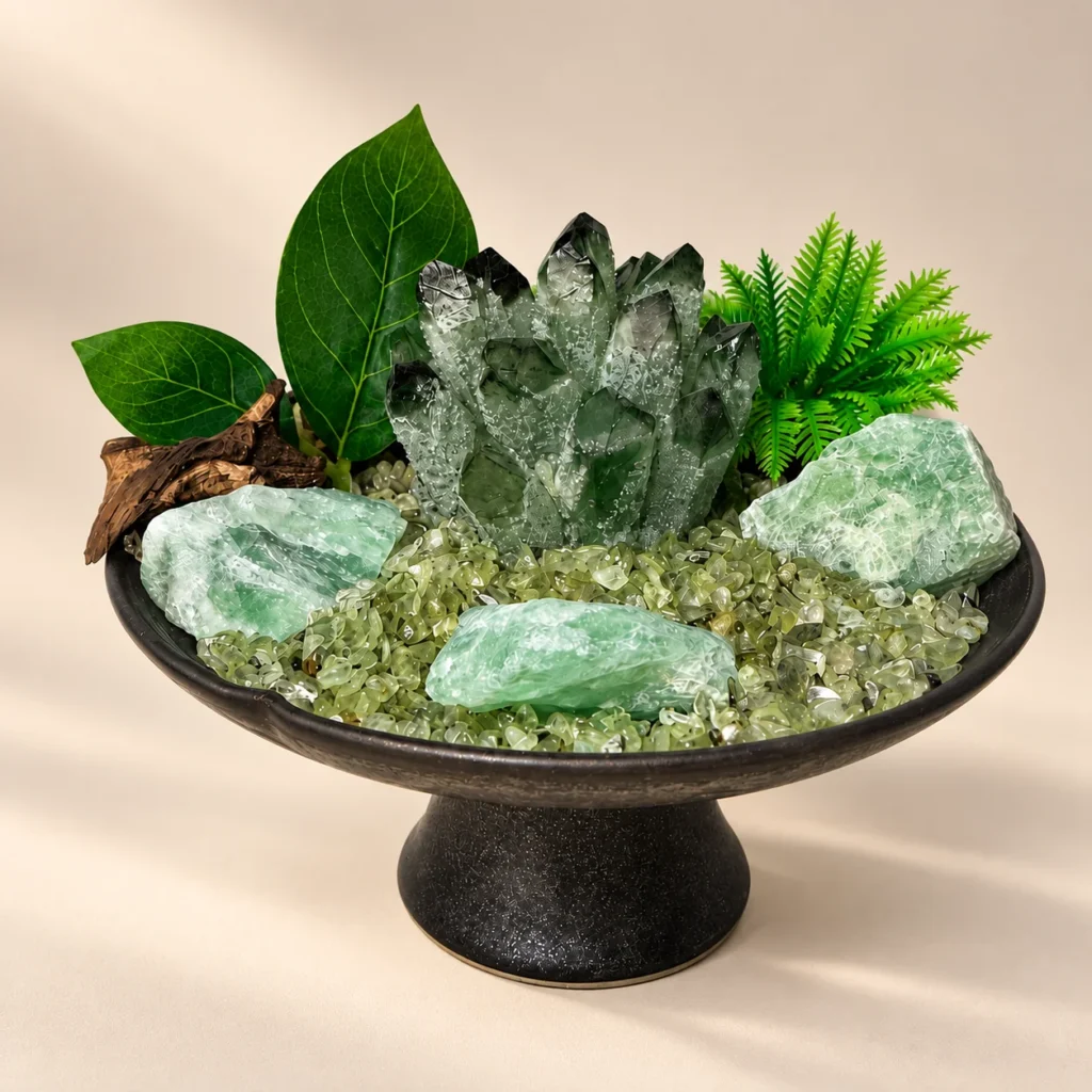 Deep Green Crystal Dish