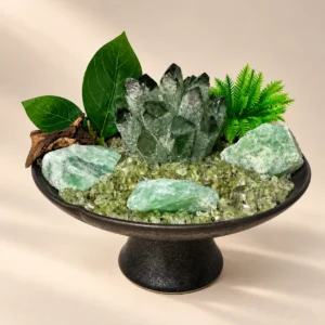 Deep Green Crystal Dish