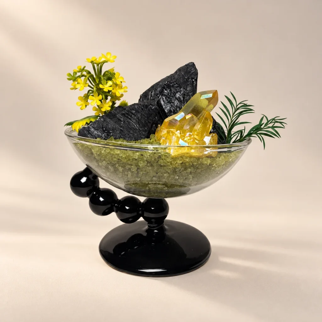 Golden Contrast Crystal Garden