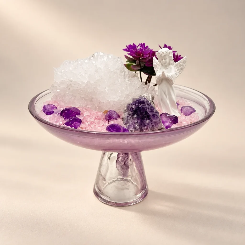Angel Quartz Glass Garden